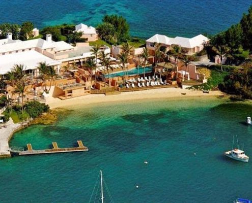 Best Bermuda Hotel Private beach and quiet bay behind Cambridge Beaches Resort