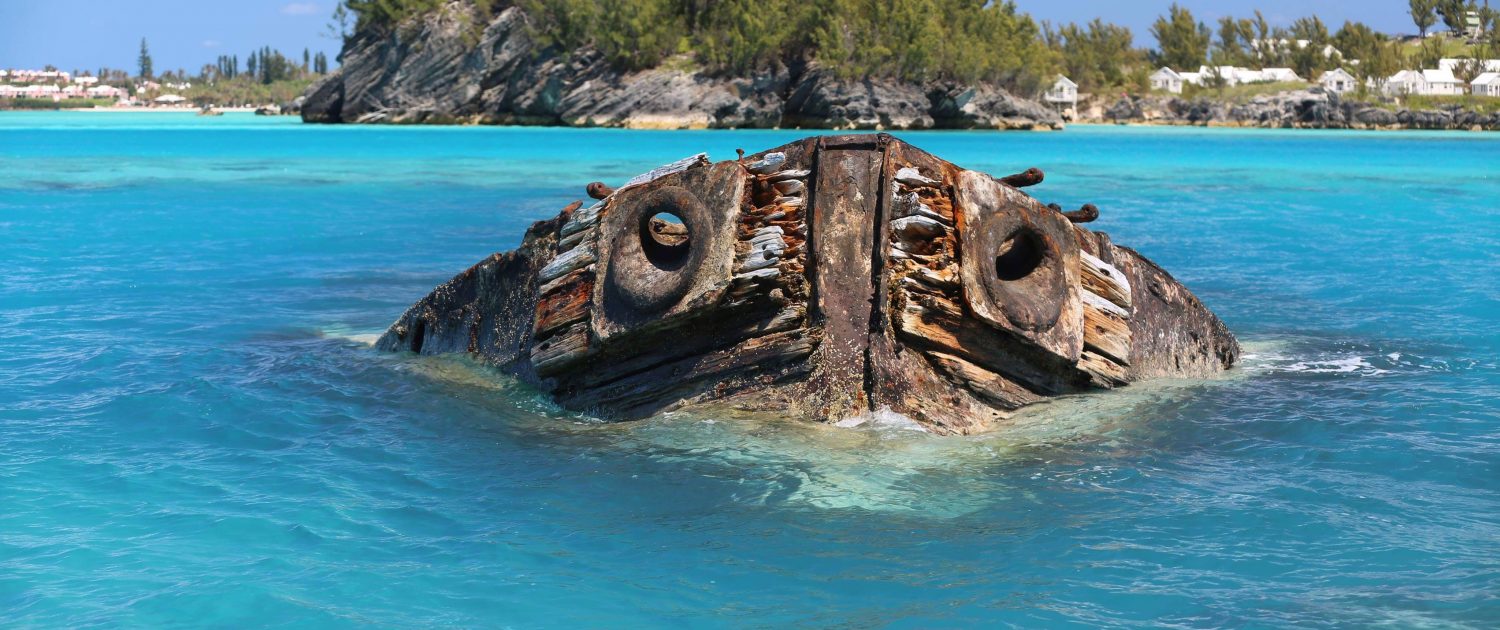 Bermuda Shipwreck visible from Willowbank Resort